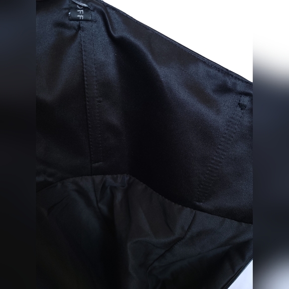 NWT BILL LEVKOFF Satin Strapless Pocketed Empire Waist Evening Dress SZ 6 Black - Picture 7 of 13